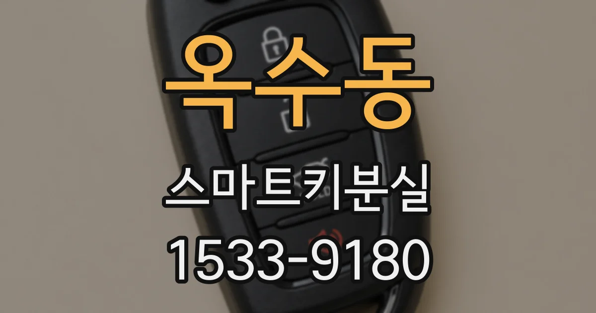 옥수동 스마트키분실