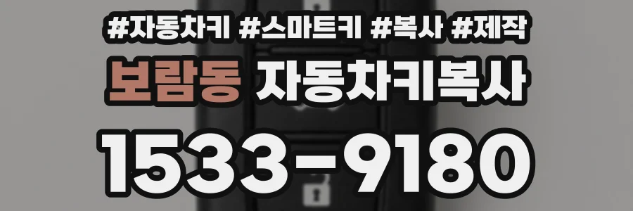 보람동 자동차키복사