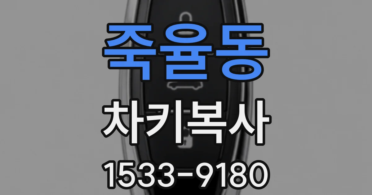 죽율동 차키복사