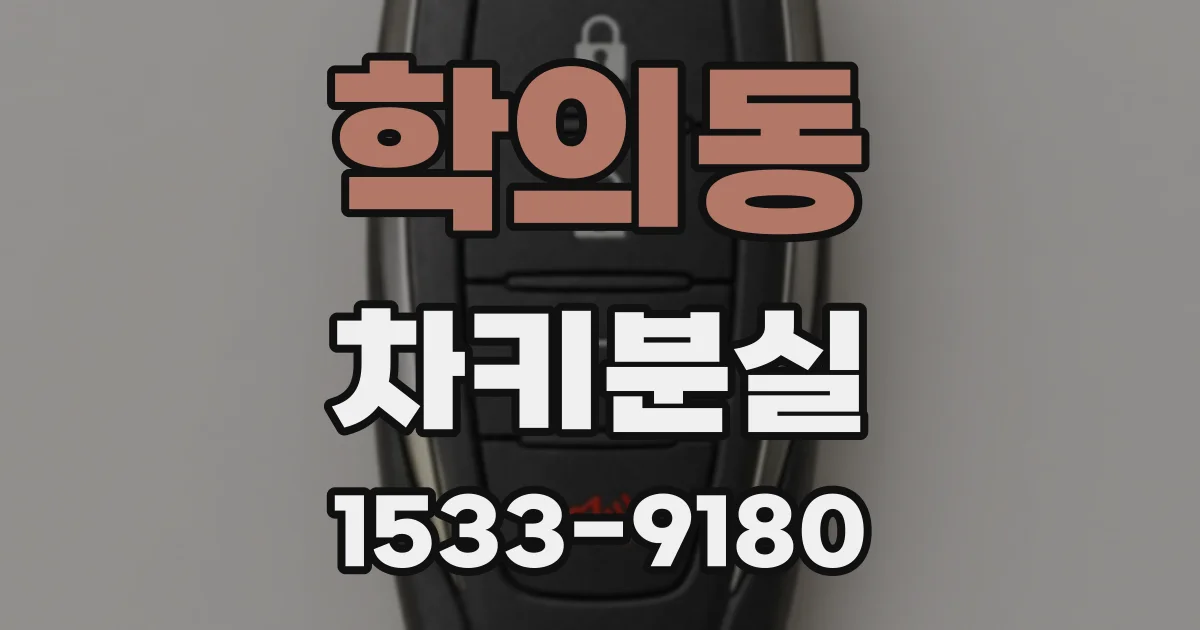 학의동 차키분실
