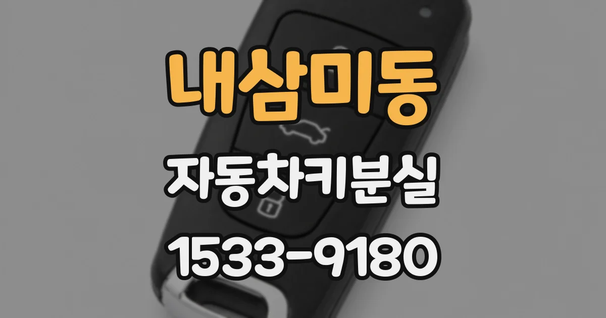내삼미동 자동차키분실