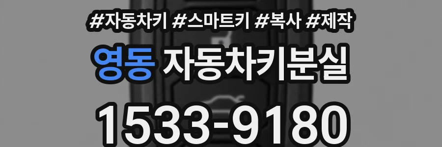 영동 자동차키분실