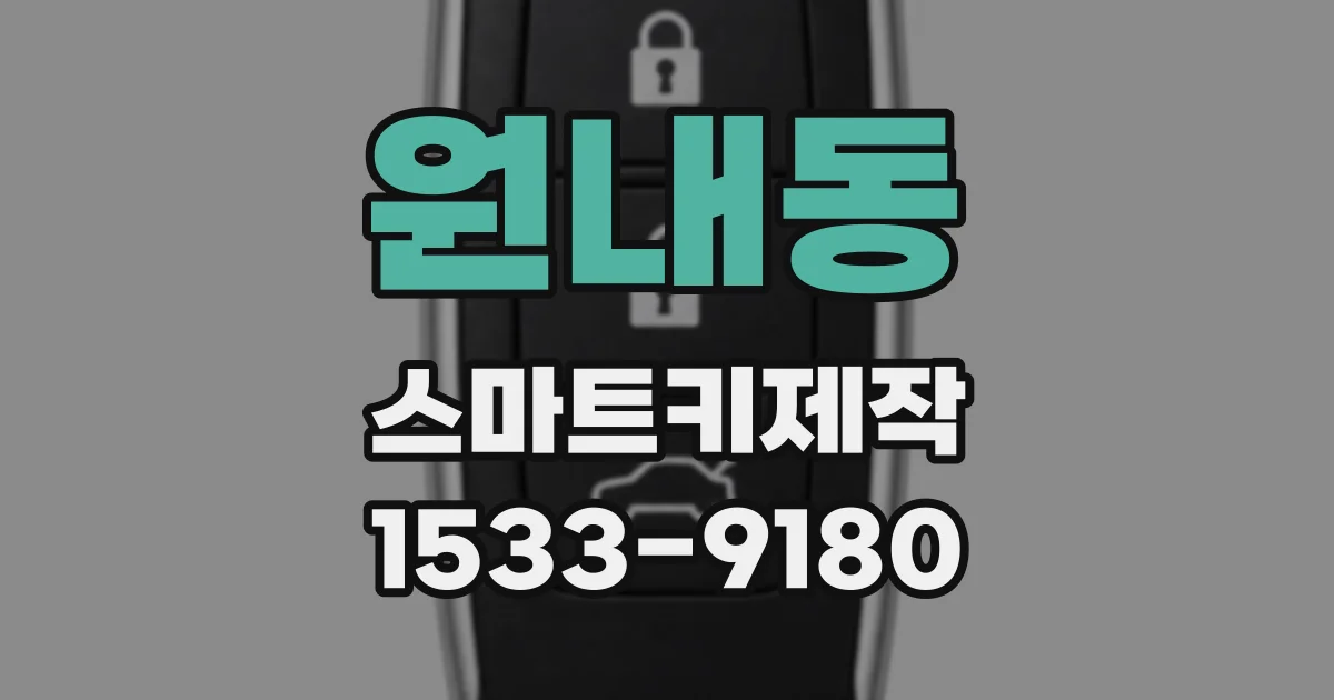 원내동 스마트키제작