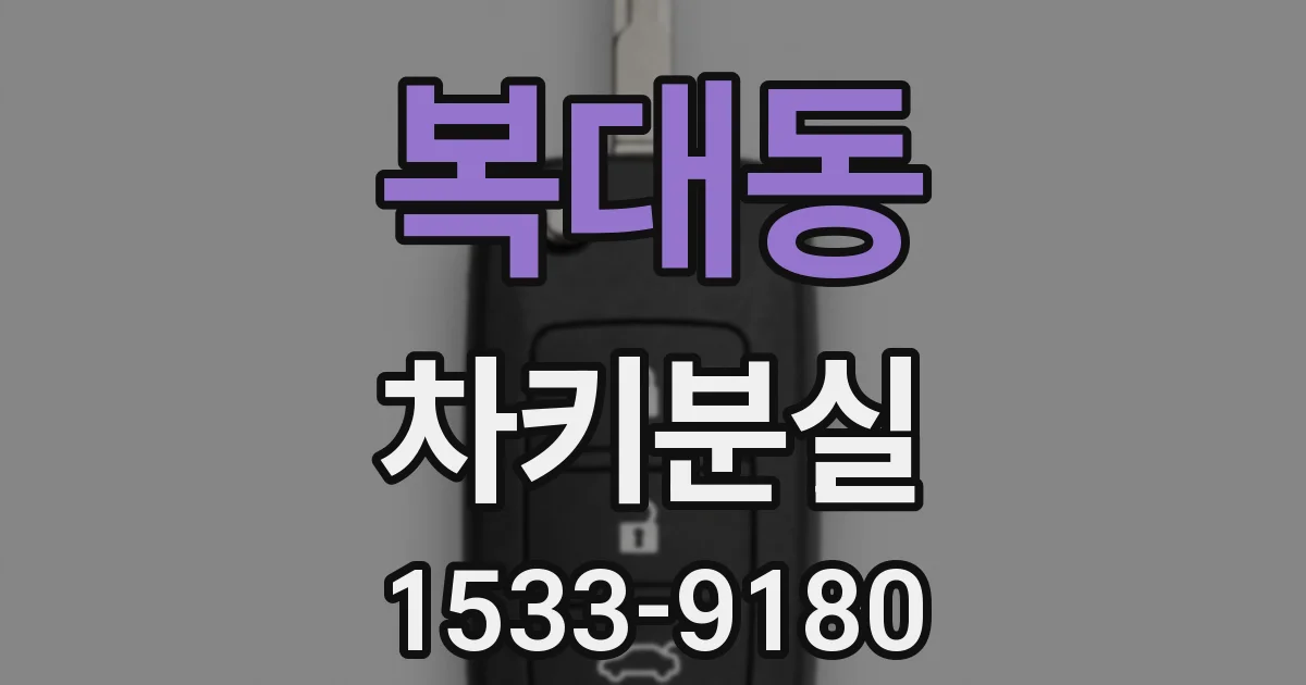 복대동 차키분실