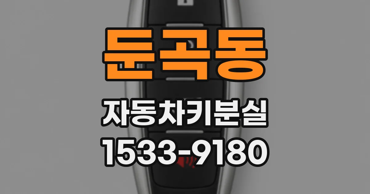 둔곡동 자동차키분실