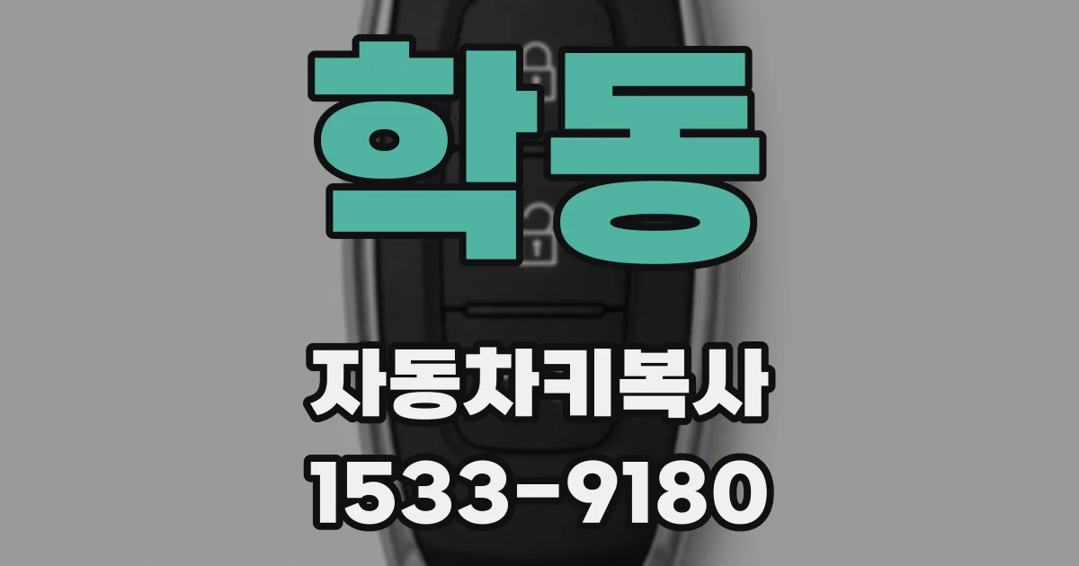 학동 자동차키복사