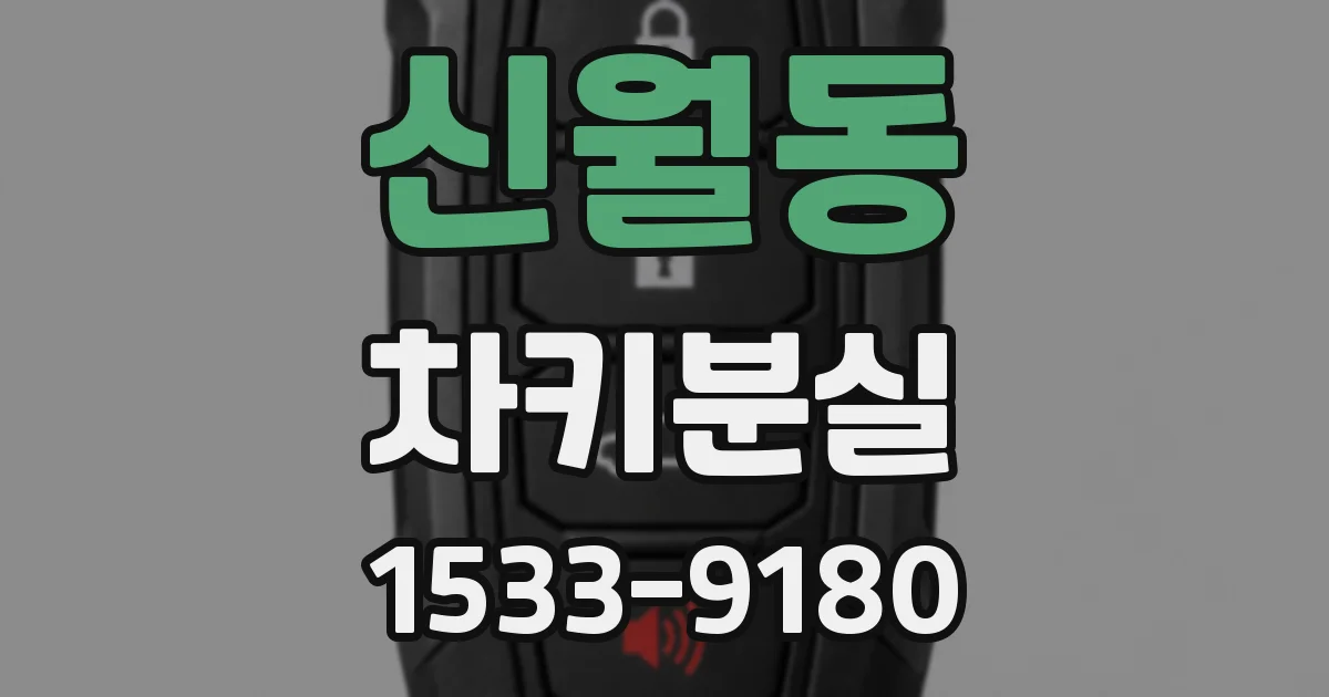 신월동 차키분실