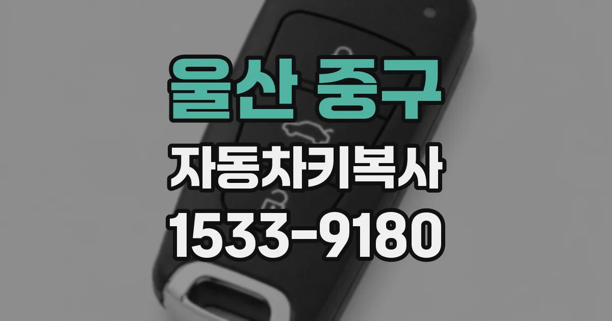 울산 중구 자동차키복사