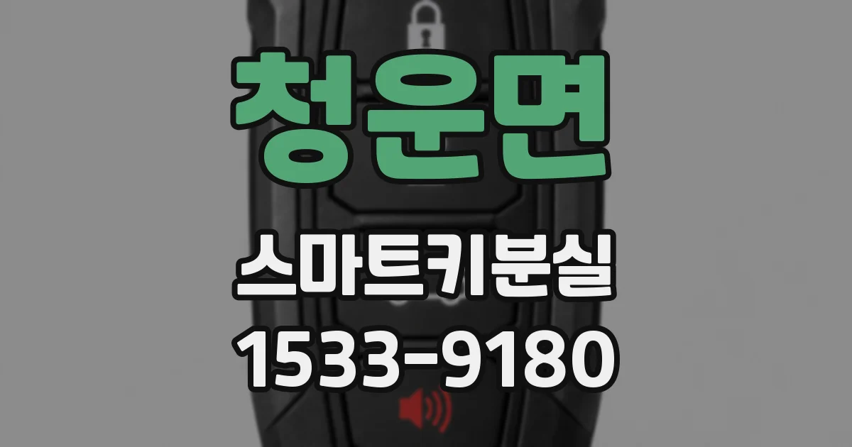 청운면 스마트키분실