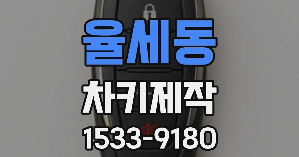 율세동 차키제작