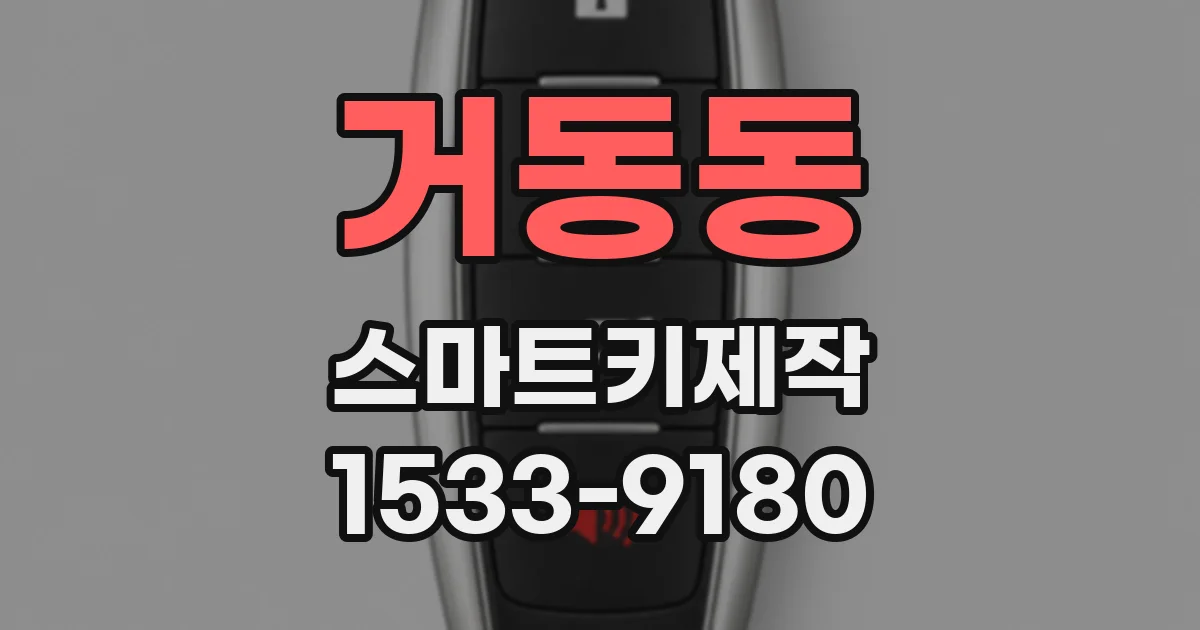 거동동 스마트키제작