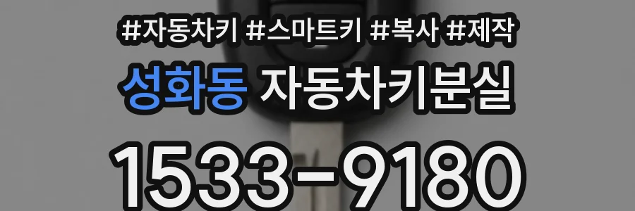 성화동 자동차키분실