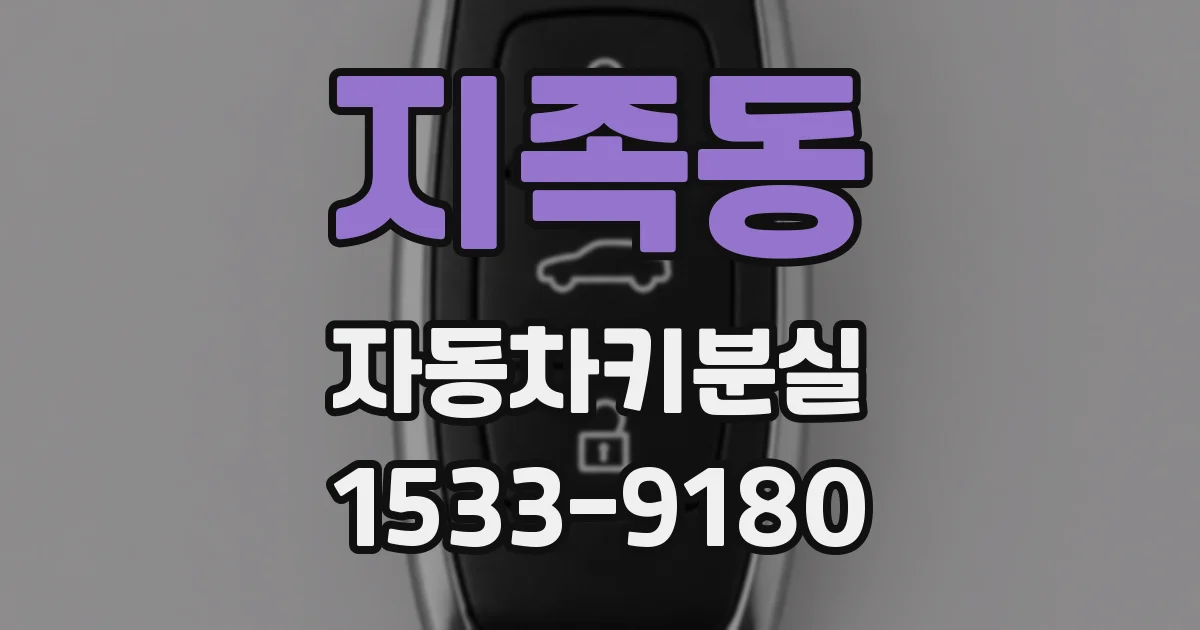 지족동 자동차키분실