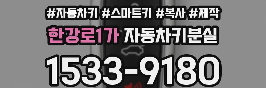한강로1가 자동차키분실