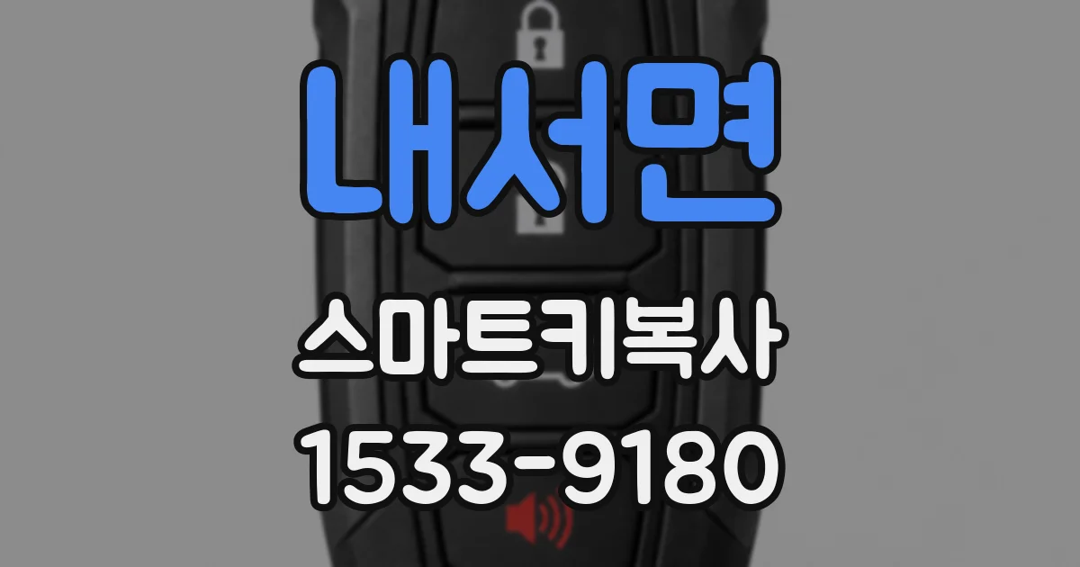 내서면 스마트키복사