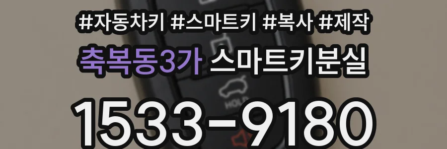 축복동3가 스마트키분실