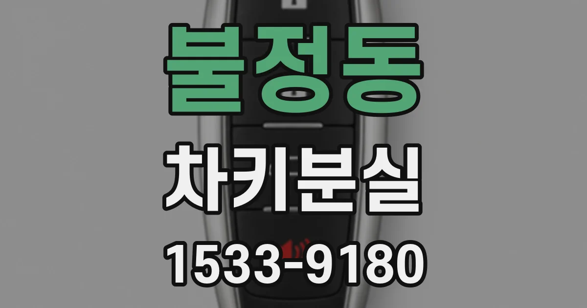 불정동 차키분실