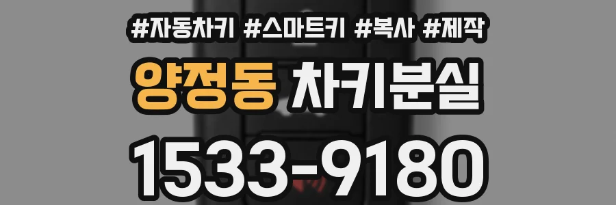 양정동 차키분실