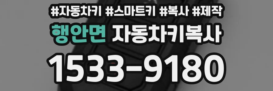 행안면 자동차키복사