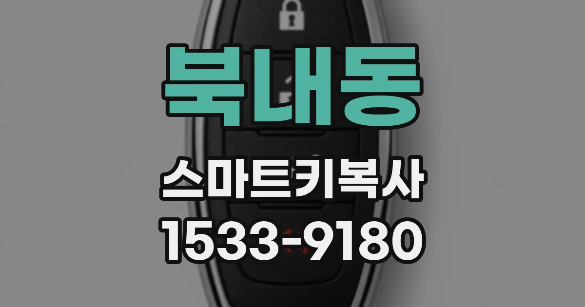 북내동 스마트키복사