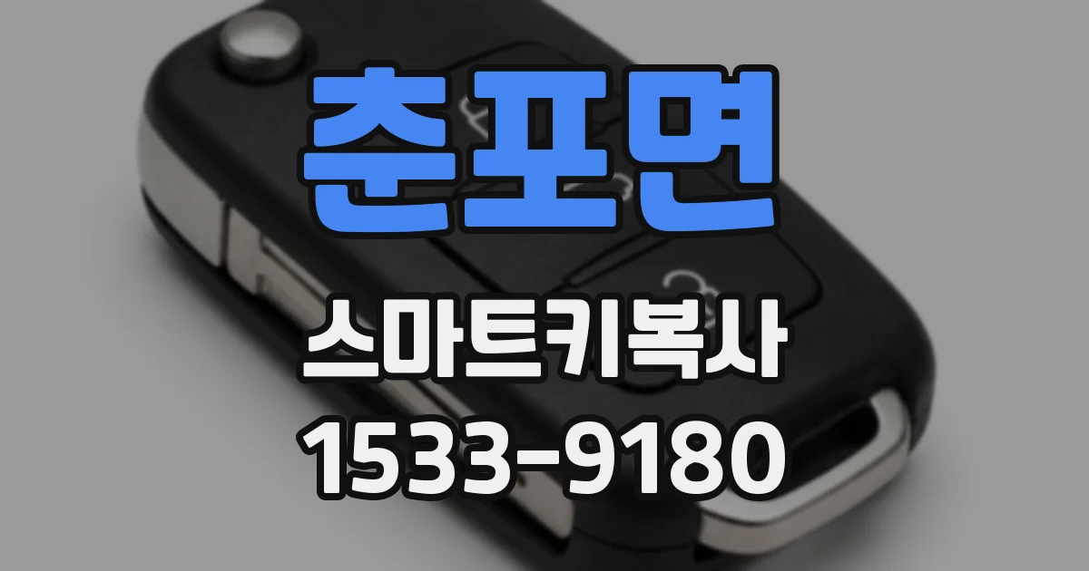 춘포면 스마트키복사