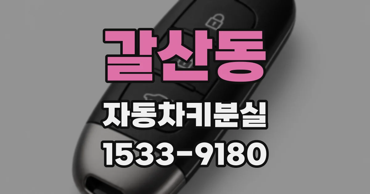 갈산동 자동차키분실