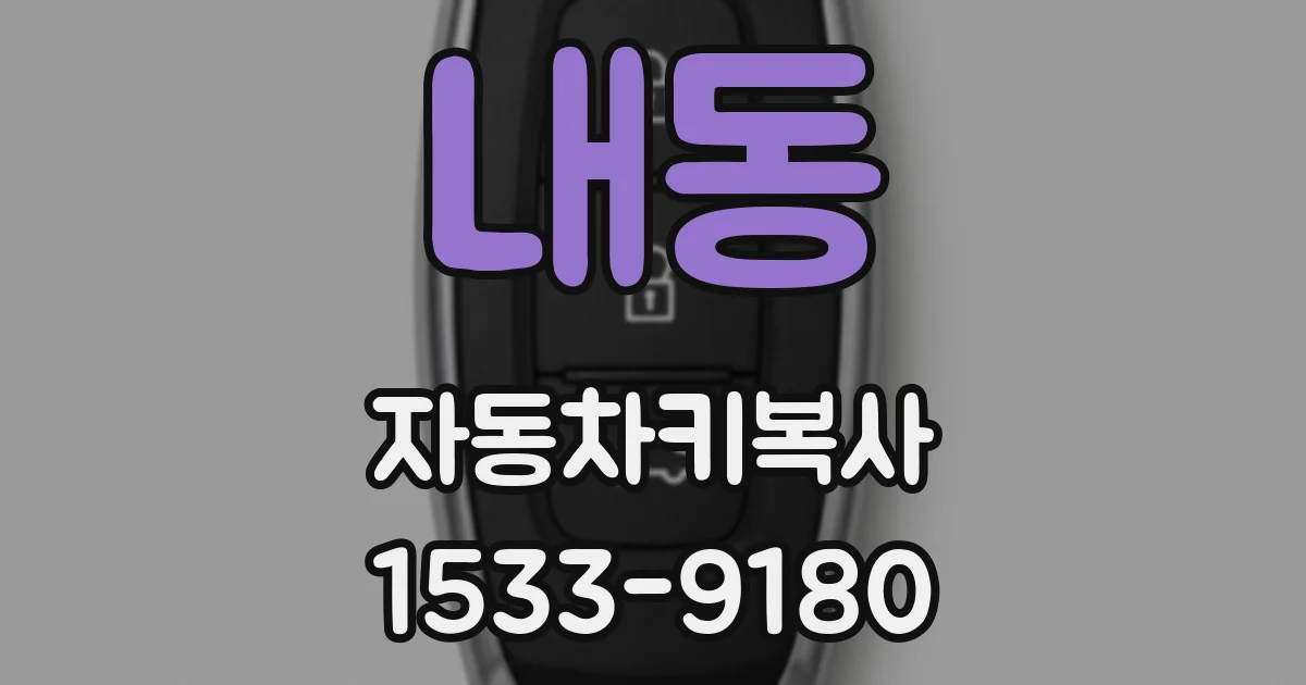 내동 자동차키복사