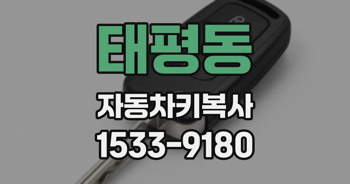태평동 자동차키복사