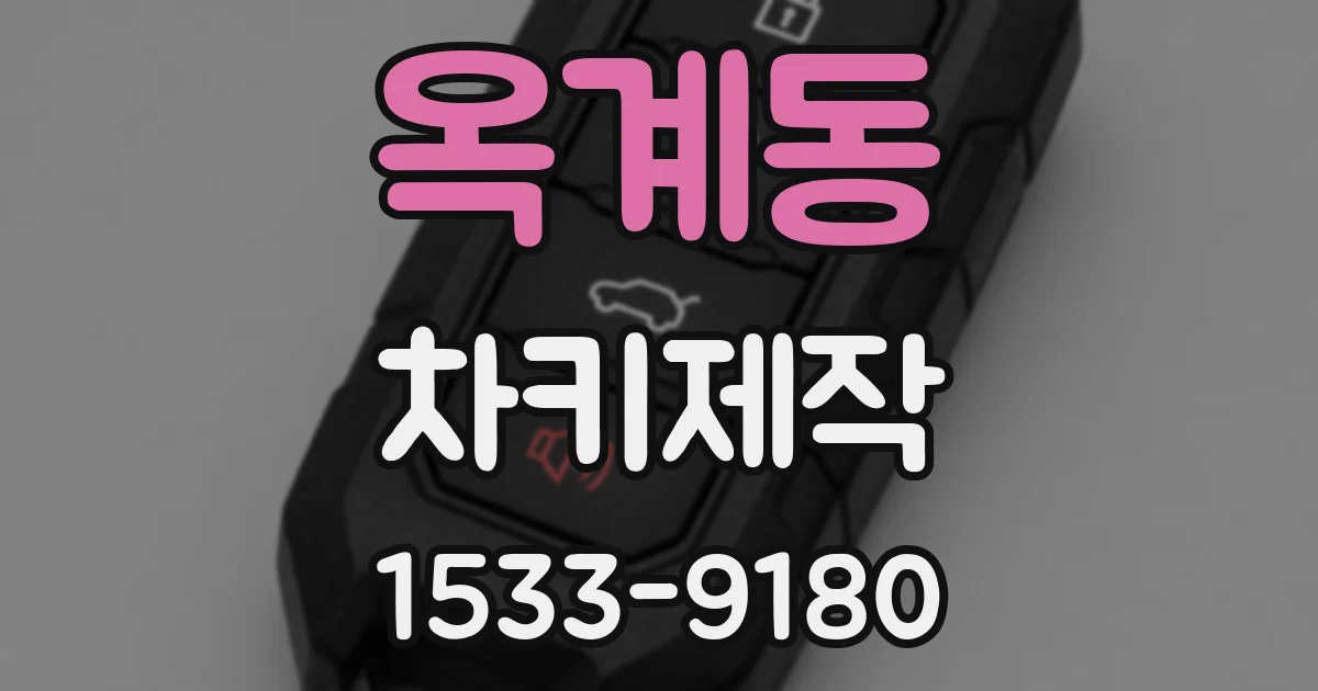 옥계동 차키제작