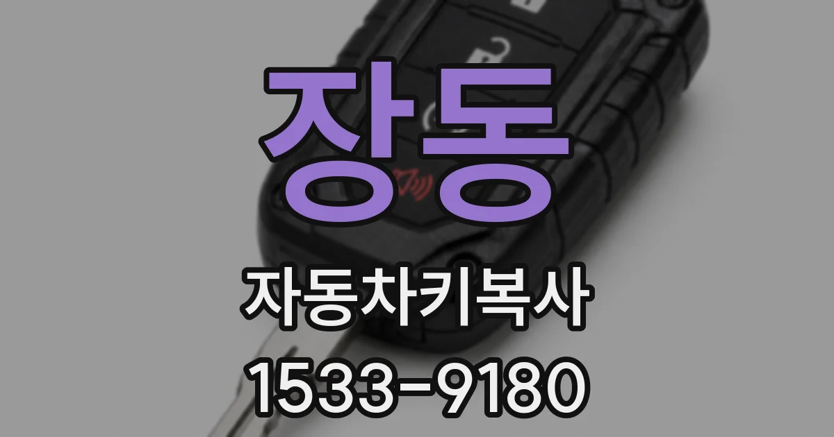 장동 자동차키복사