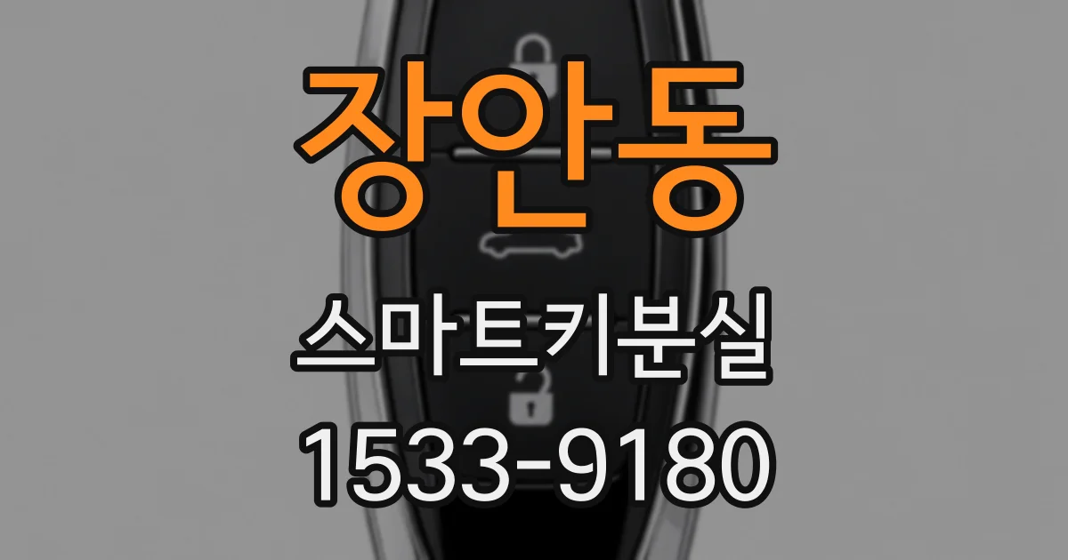 장안동 스마트키분실