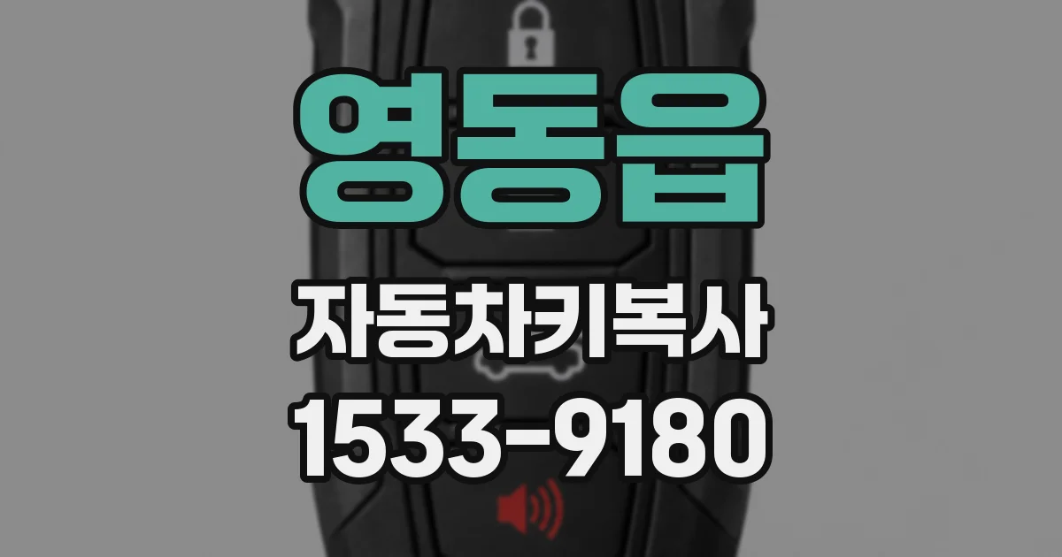 영동읍 자동차키복사