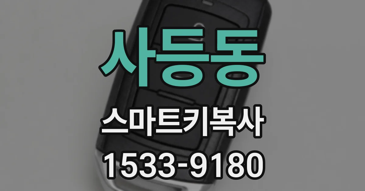 사등동 스마트키복사