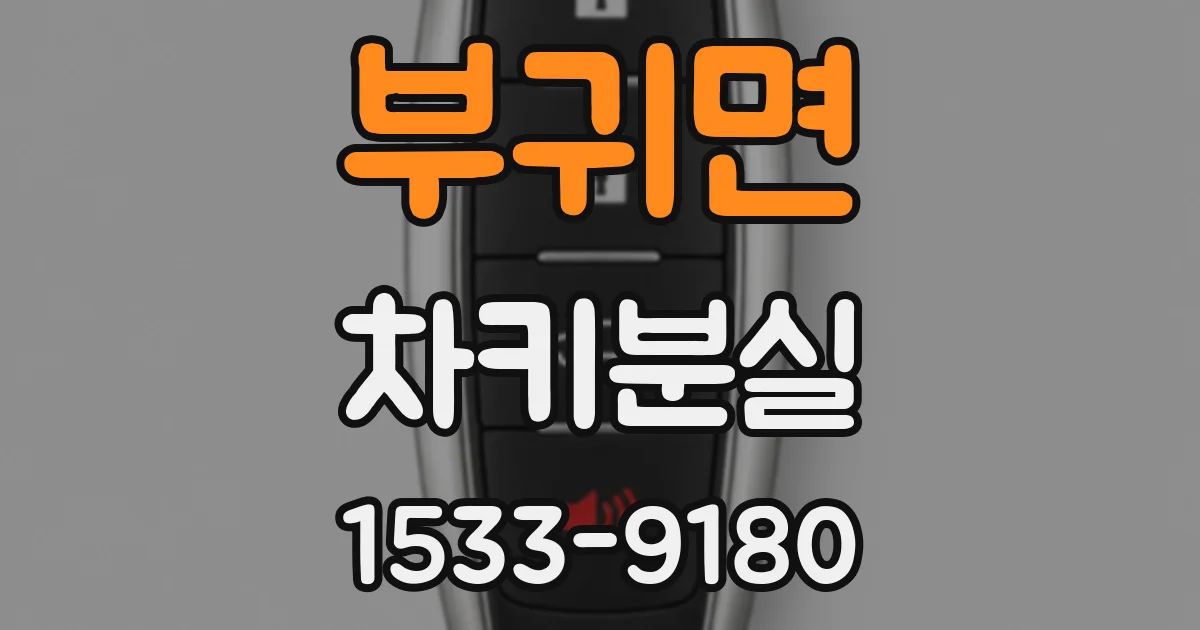 부귀면 차키분실