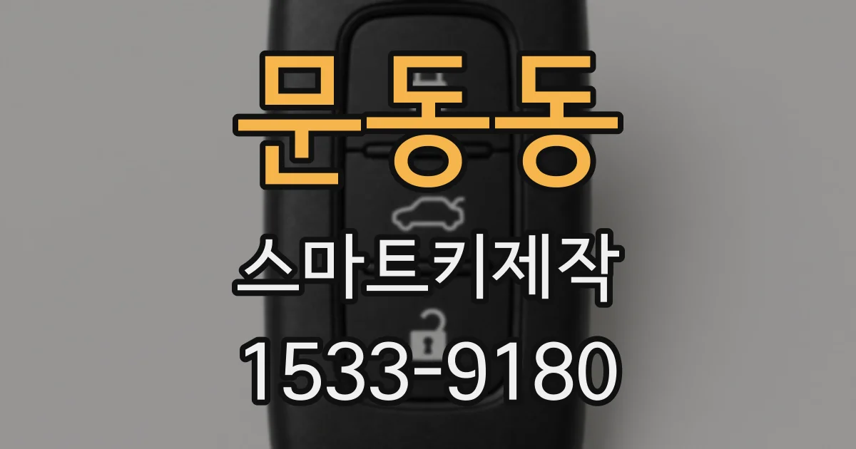 문동동 스마트키제작