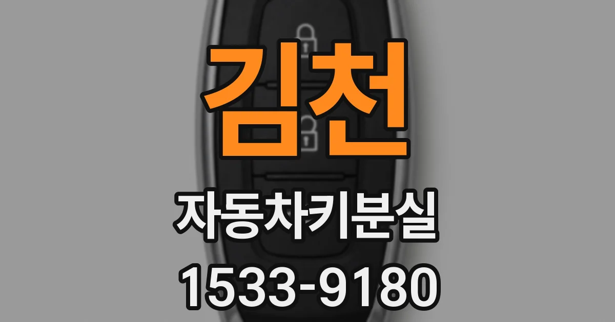 김천 자동차키분실