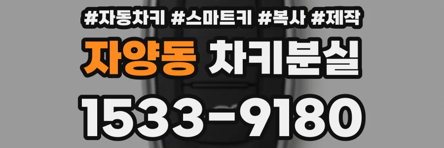 자양동 차키분실