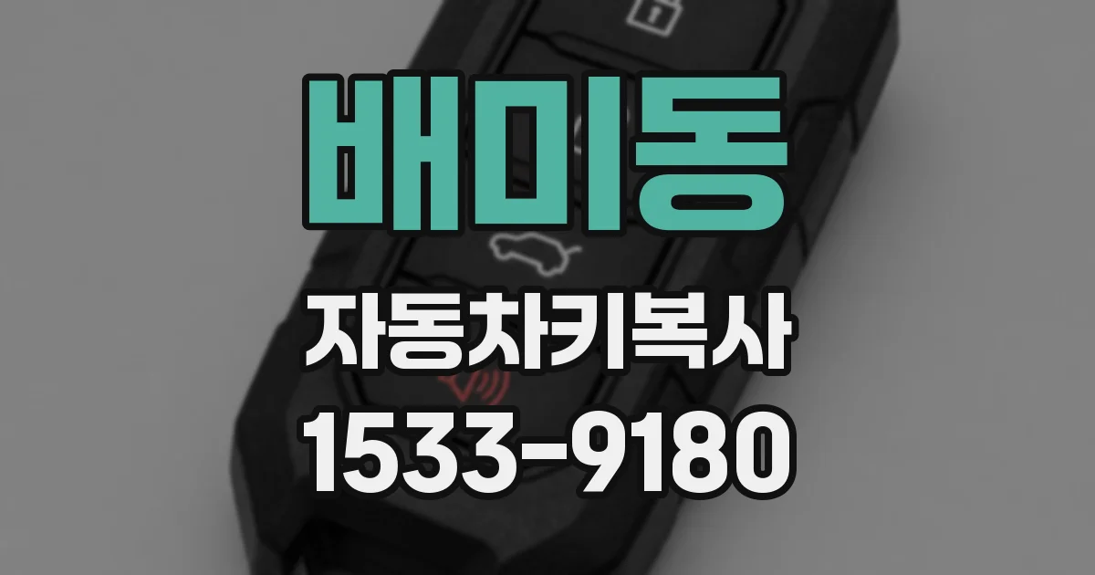 배미동 자동차키복사