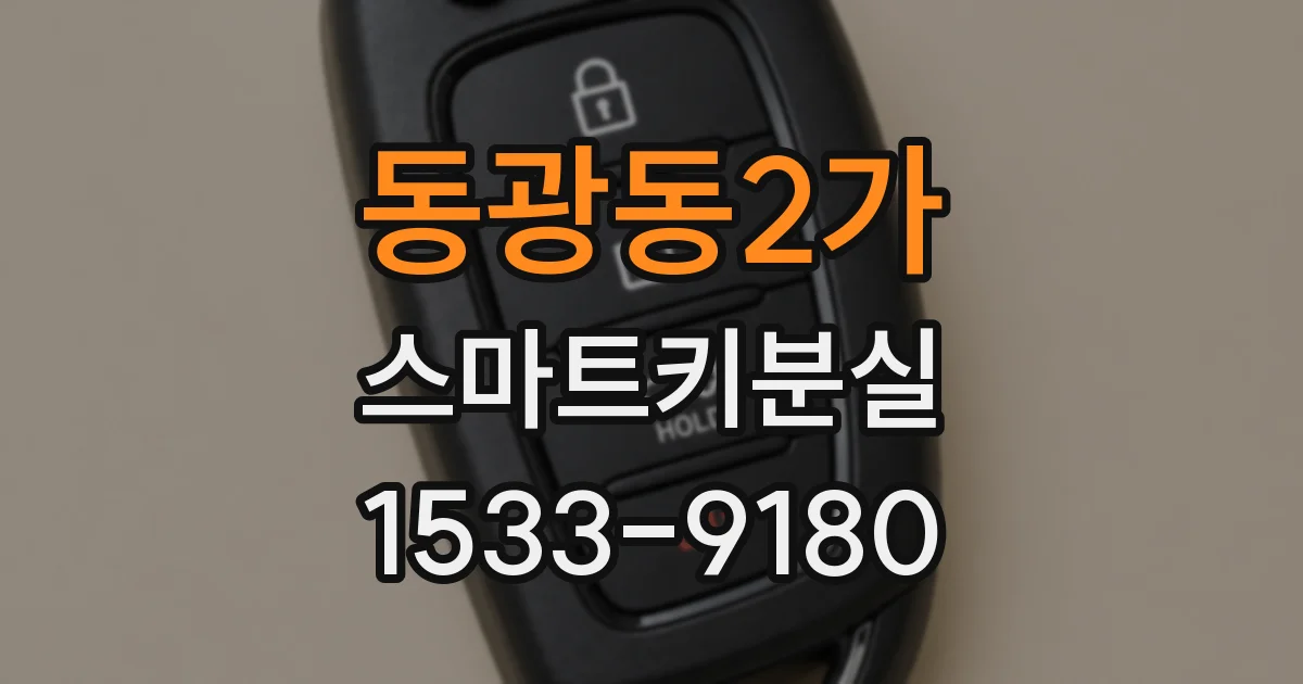 동광동2가 스마트키분실