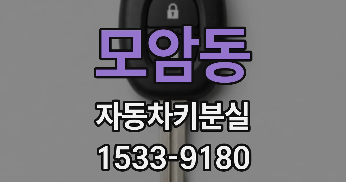 모암동 자동차키분실