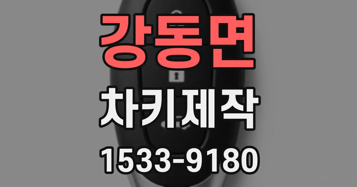 강동면 차키제작