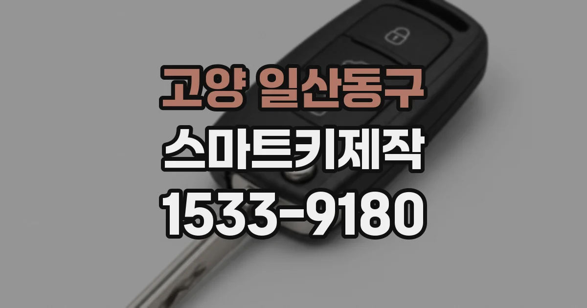 고양 일산동구 스마트키제작