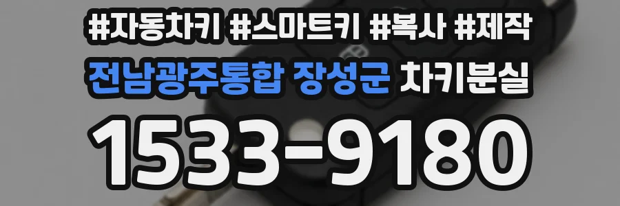 전남광주통합 장성군 차키분실