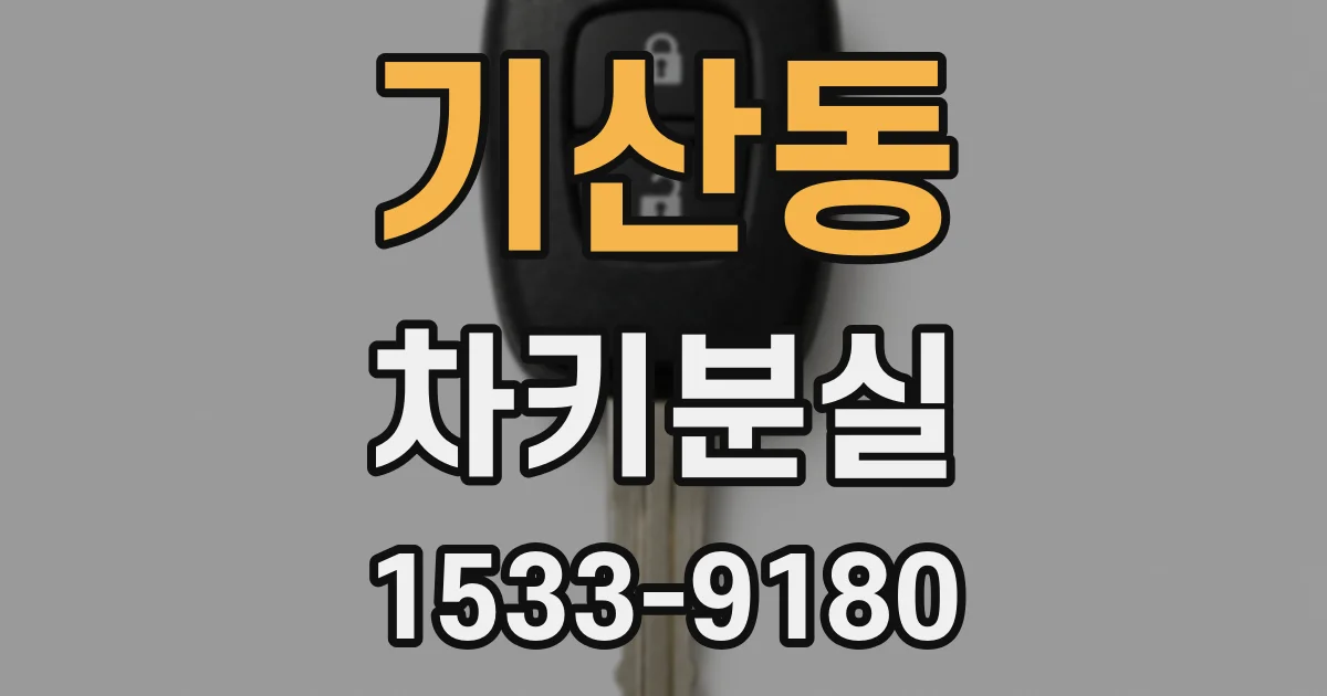 기산동 차키분실