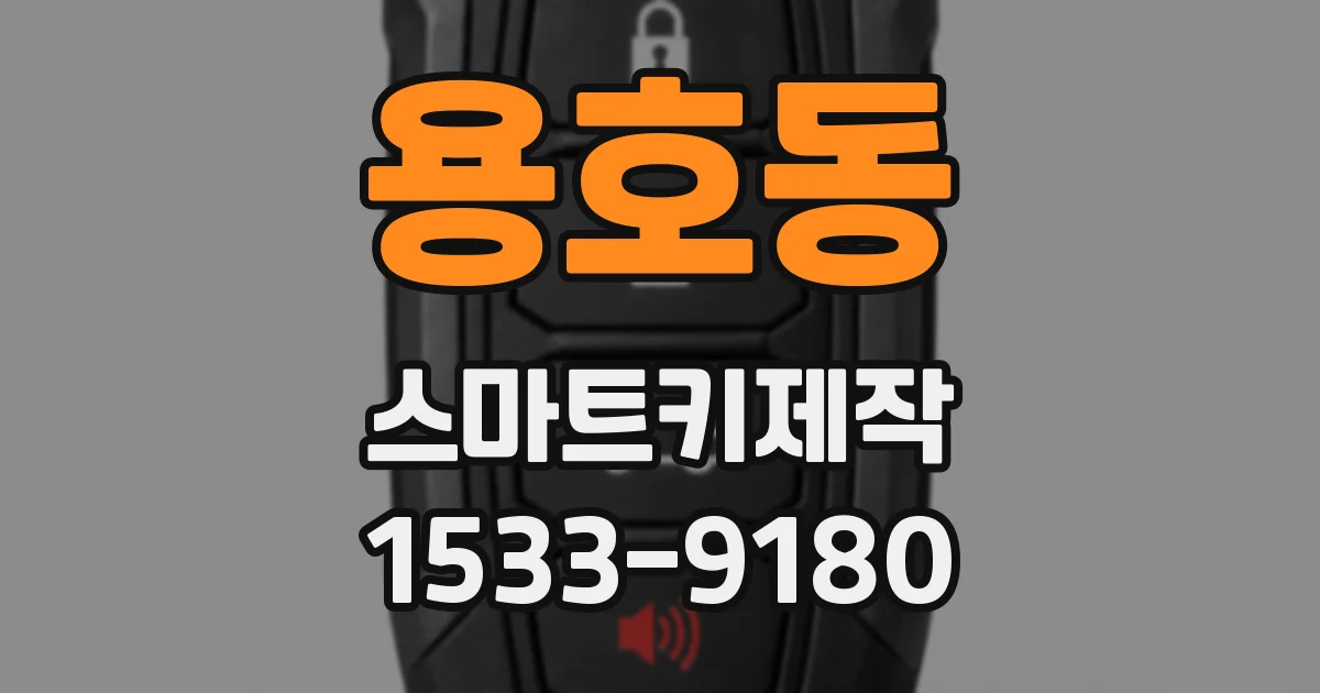 용호동 스마트키제작