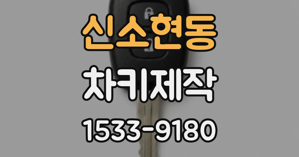 신소현동 차키제작