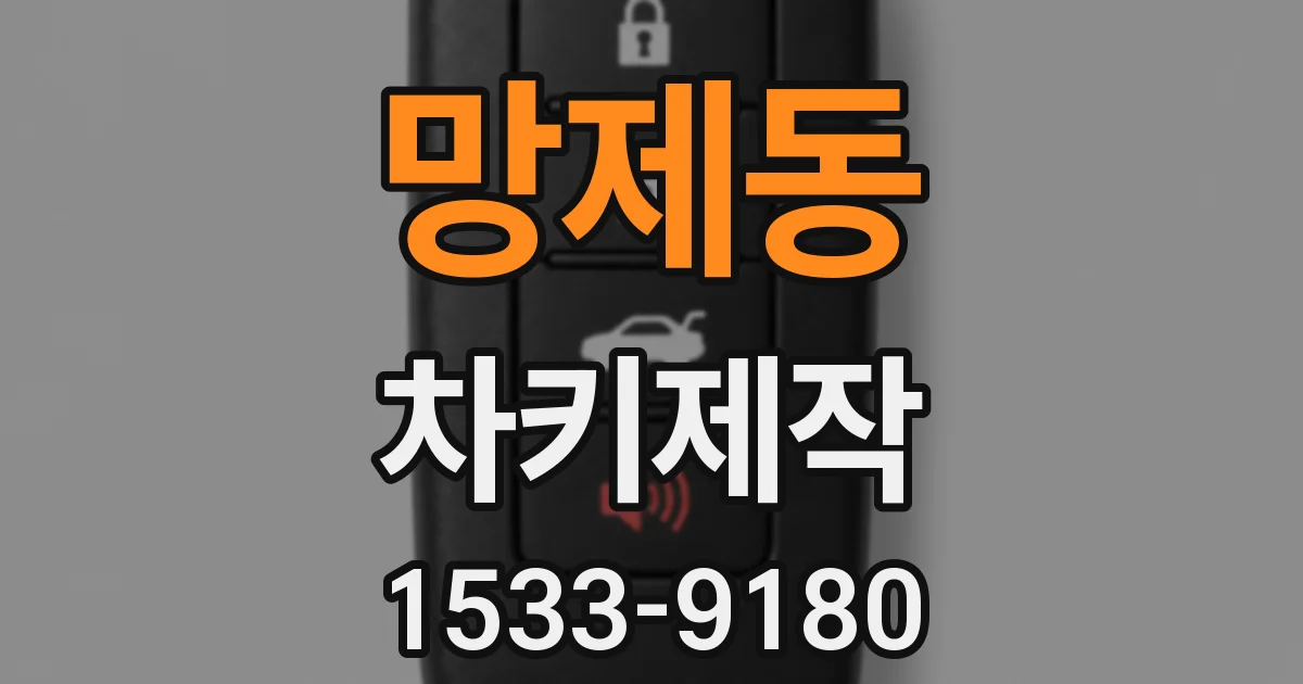 망제동 차키제작