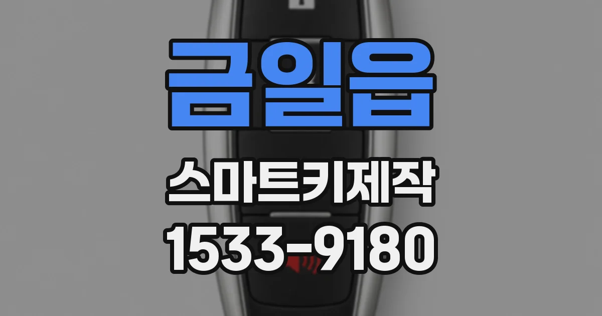 금일읍 스마트키제작