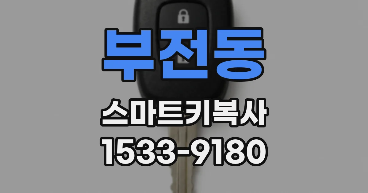 부전동 스마트키복사