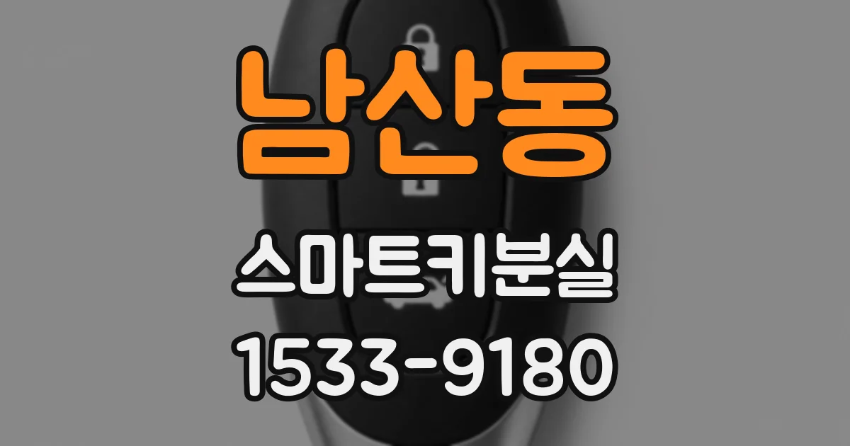 남산동 스마트키분실